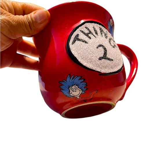 💙 Universal Studios Dr. Seuss Cat In the Hat Thing Mug (Thing 2) Red Thing 2 Mug - Picture 5 of 7